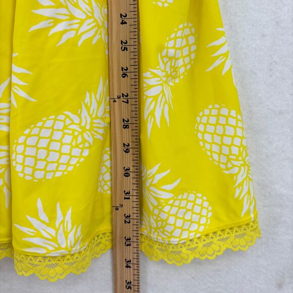 Torrid Swim Dress Size 4X Yellow Pineapple Print Lined Full Coverage Wire Free - Picture 12 of 13